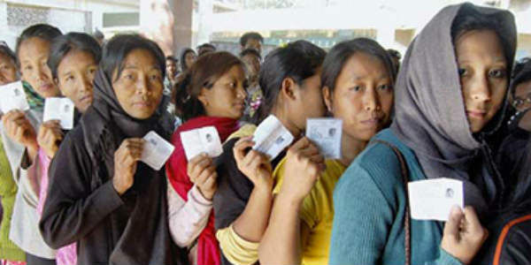 नागालैंड में 75 और मेघालय में 67 मतदान हुआ