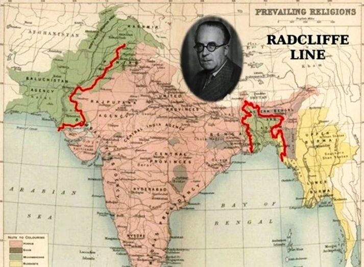 भारत विभाजन, सिरिल जॉन रेडक्लिफ,  हिन्दुस्तान, डॉ. मधुसूदन उपाध्याय, माउंटबैटन, partition-of-india-august-1947-cyril-radcliffe-line-was-the-demarcation-line-of-india-and-pakistan