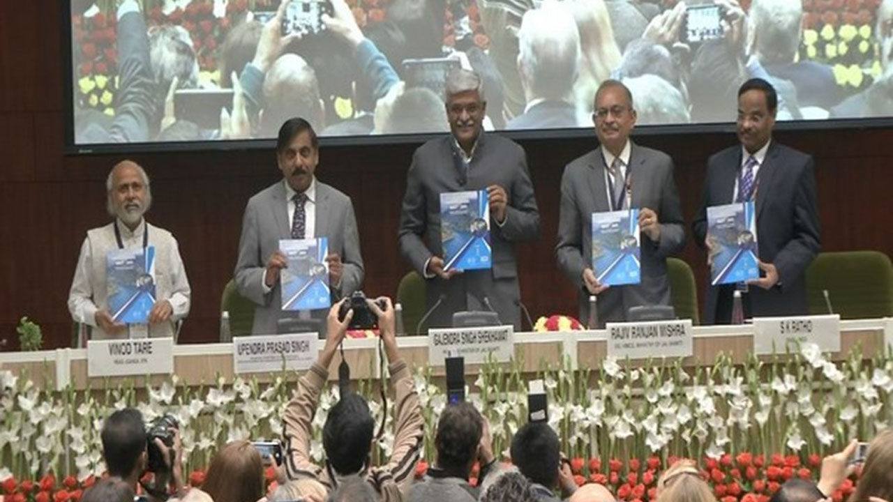 Shri Shekhawat releases reports on River Restoration and Conservation, International Cooperation on Water during the Summit, Namami Gange, Prime Minister Shri Narendra Modi, Ministry of Jal Shakti, Shri Gajendra Singh Shekhawat, Shri Ratan Lal Katariya, Vigyan Bhawan, 4th India Water Impact Summit 2019 organized by NMCG in delhi