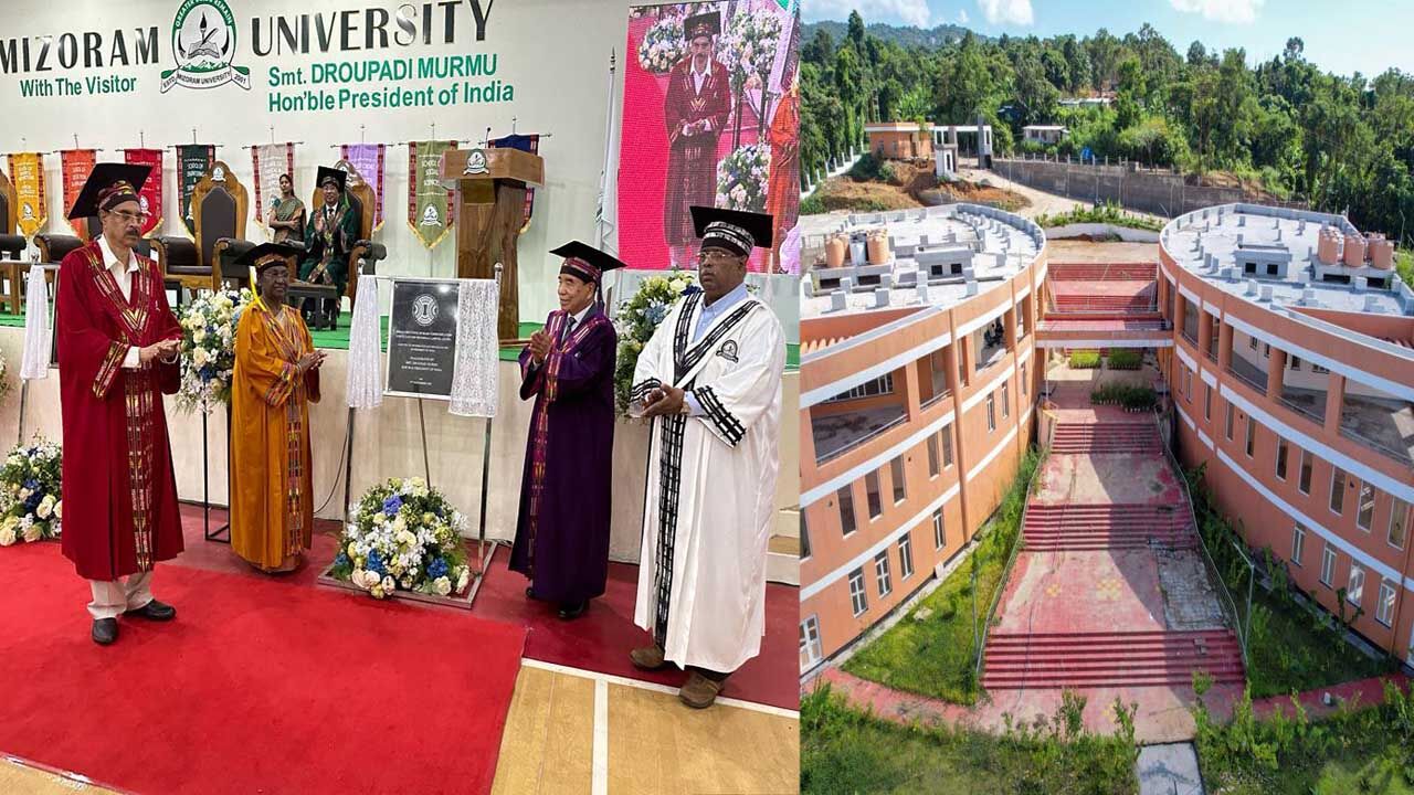 President Draupadi Murmu inaugurated campus of IIMC in Aizawl.